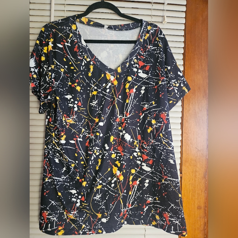 Paint splatter tee